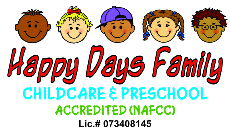 Happy Days Family Child Care & Preschool Logo