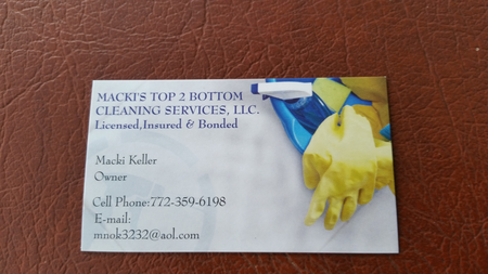 Macki's Top 2 Bottom Cleaning Services, LLC