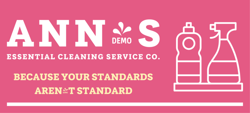 Ann's Essential Cleaning Service Co Logo