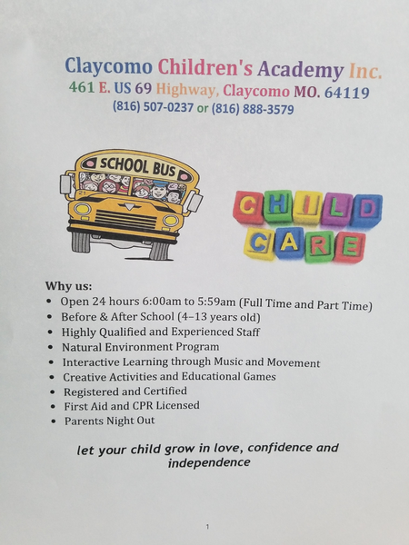 Claycomo Children's Academy Inc