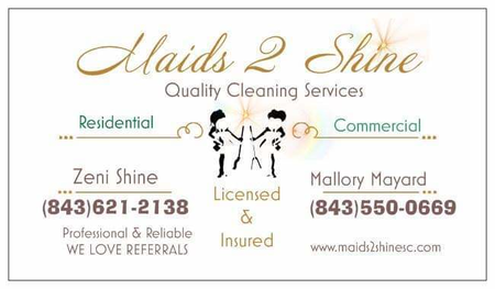 Maids 2 shine Cleaning services