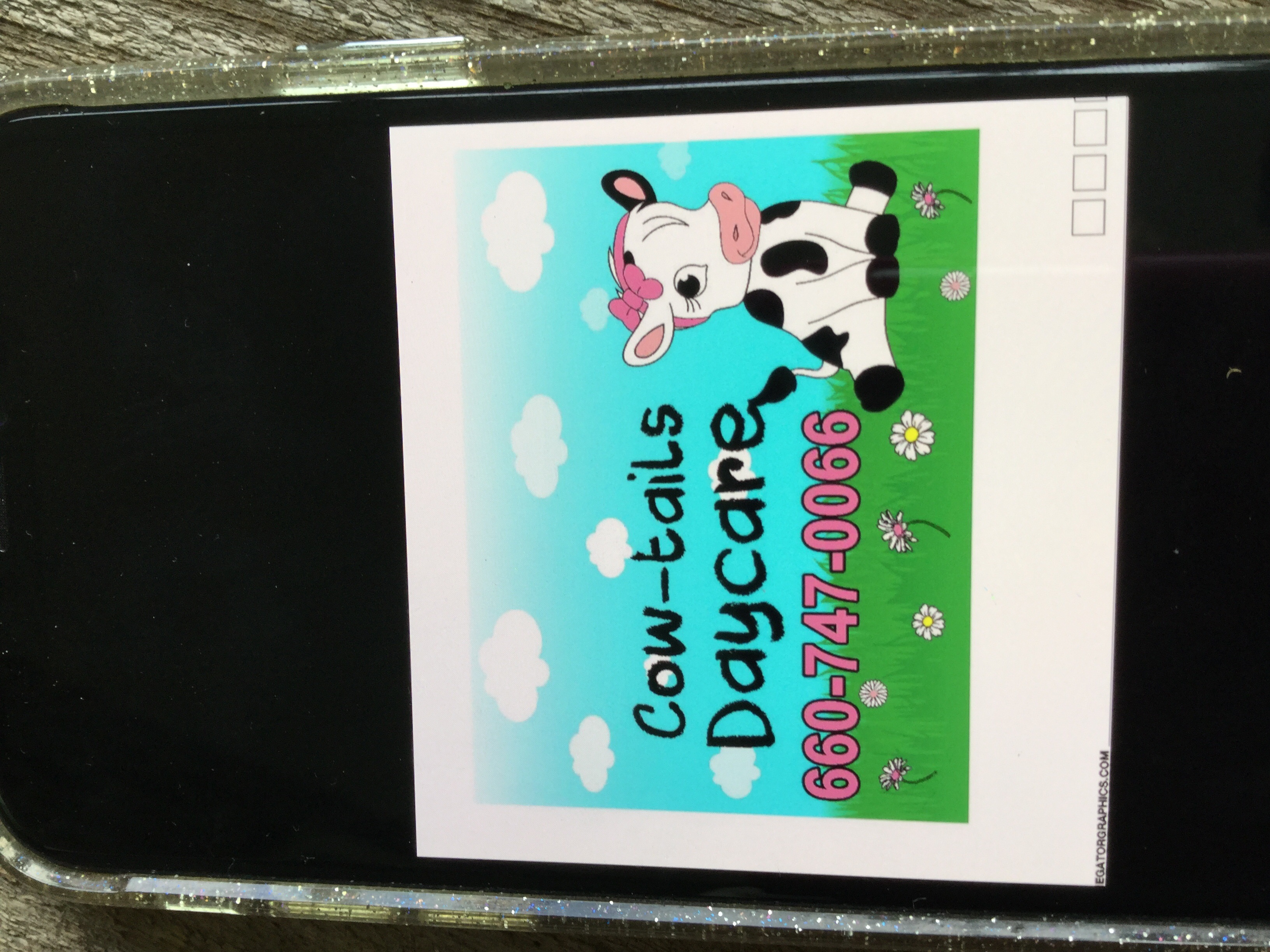 Cow-tails Daycare Logo