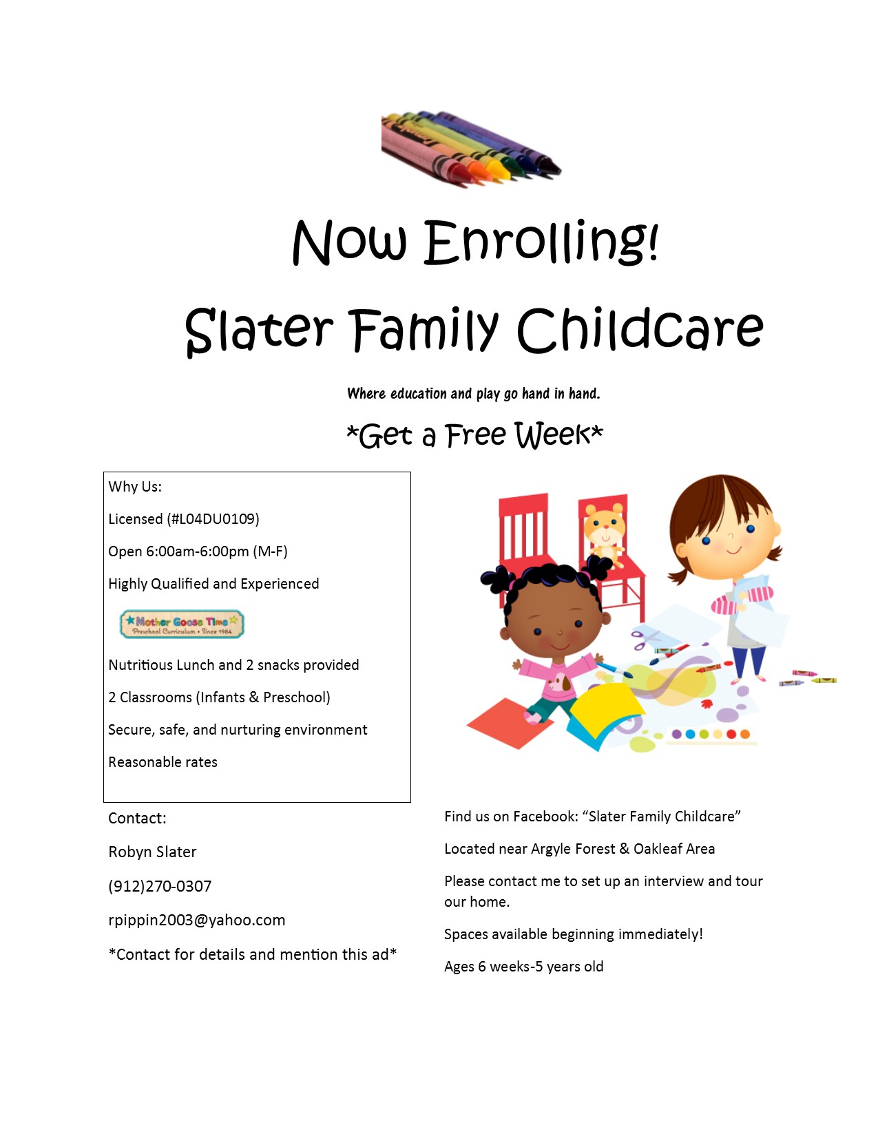 Slater Family Childcare's Photo