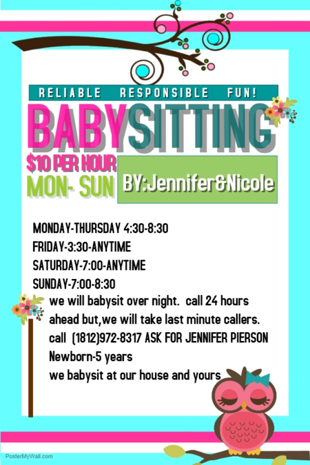 Jennifer and Laura and Nicole's fin rock-in best time babysitting service