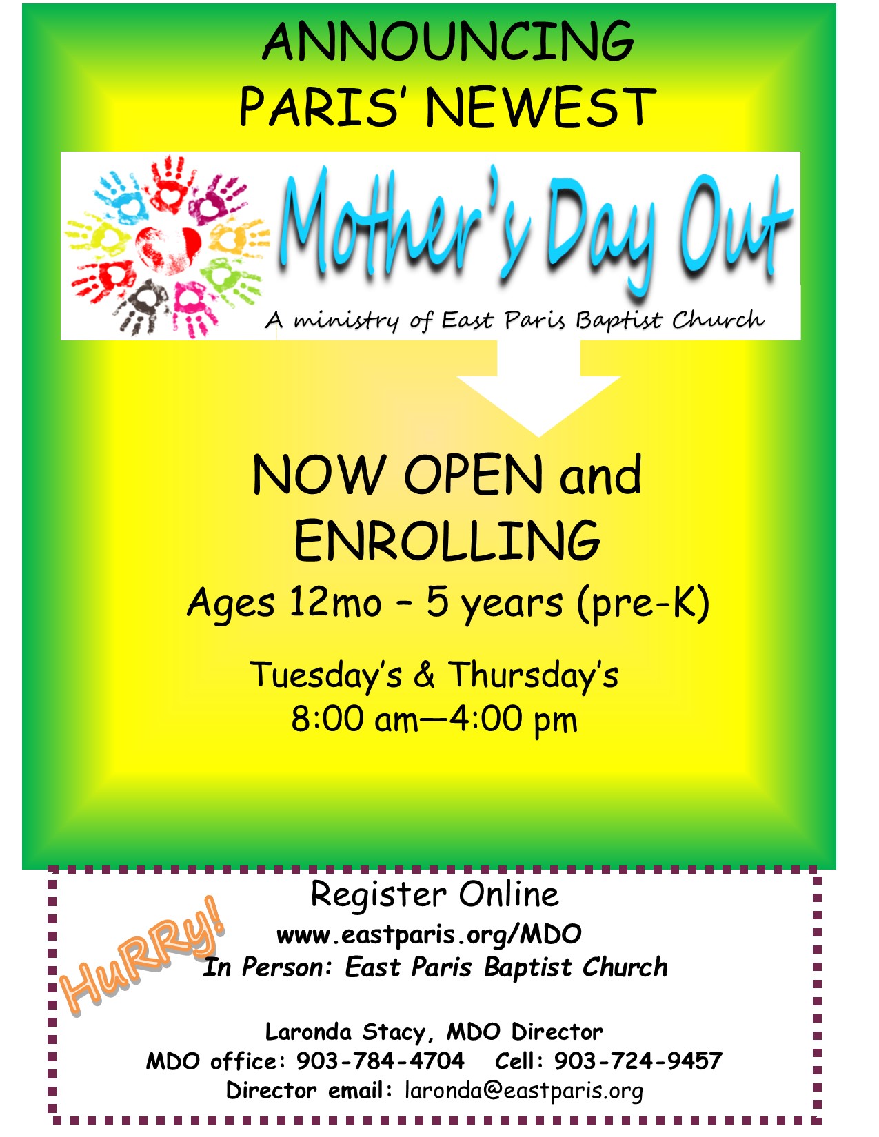 Mother's Day Out at East Paris Baptist Church's Photo