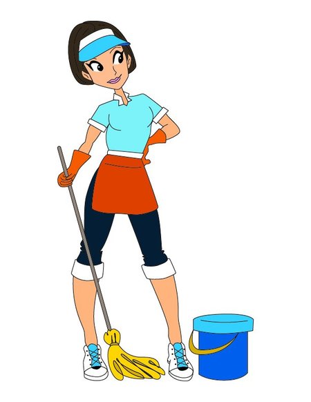 Rag Mop Cleaning