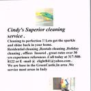 Cindy's Superior Cleaning Service