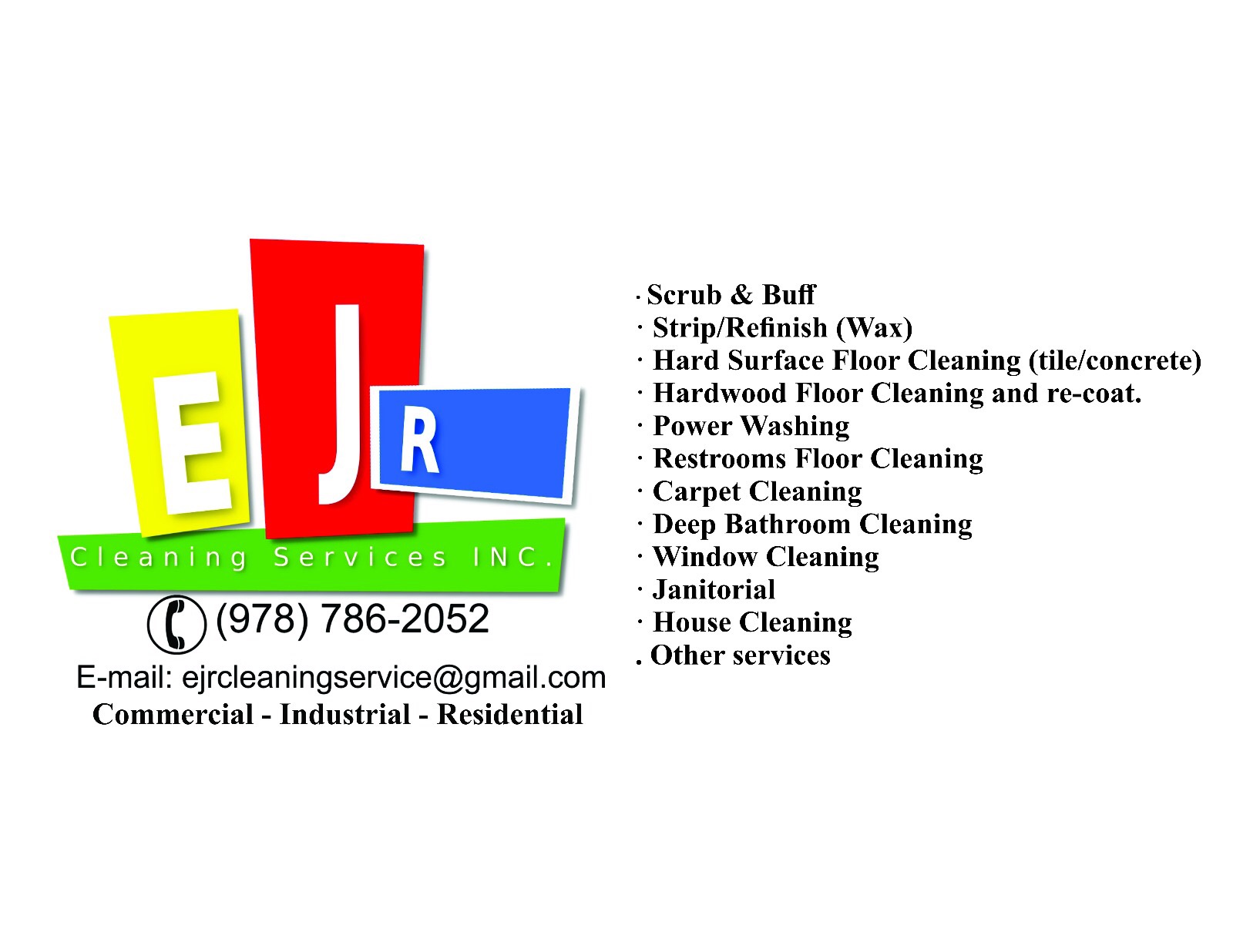 EJR CLEANING SERVICES INC's Photo