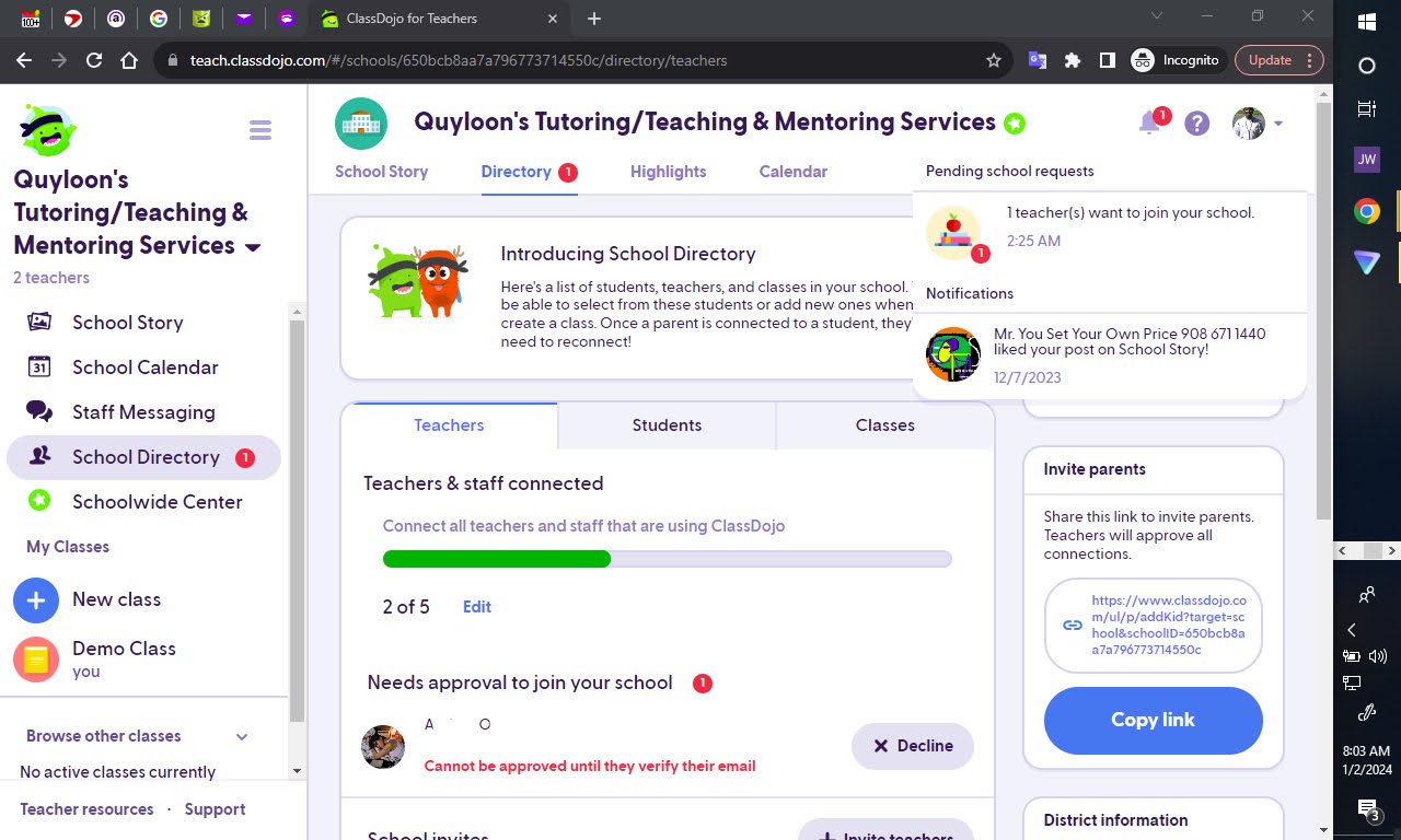 Quyloon's Tutoring/Teaching & Mentoring Services's Photo