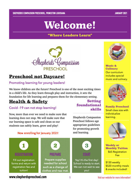 SHEPHERDS COMPASSION PRESCHOOL, LLC