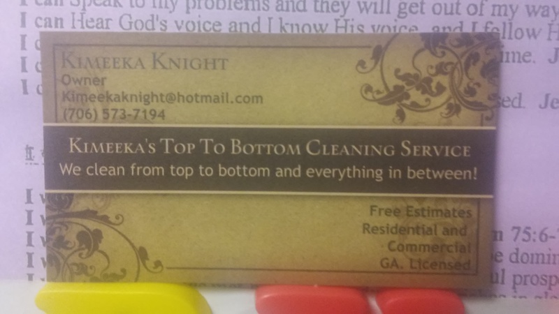 Kimeeka's Top To Bottom Cleaning Service Logo