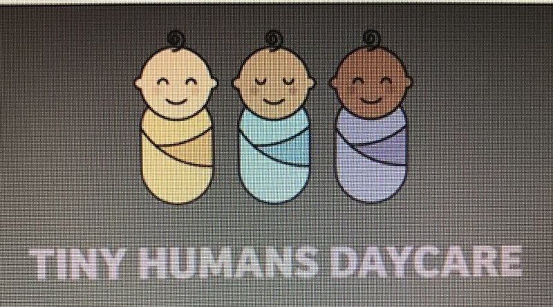 Tiny Humans Daycare Logo