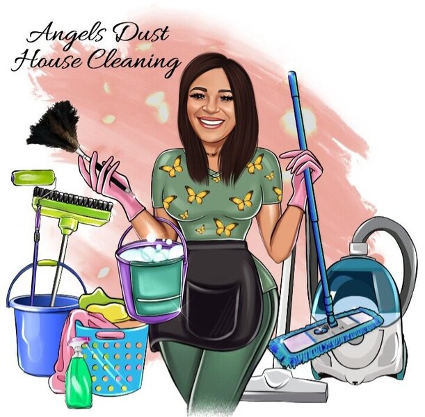 Angels Dust House Cleaning Logo