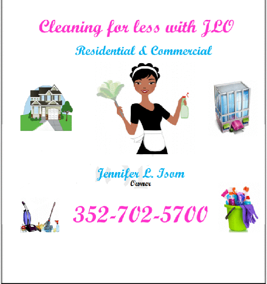 Cleaning For Less With Jlo Logo