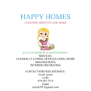 Happy Homes Cleaning and More