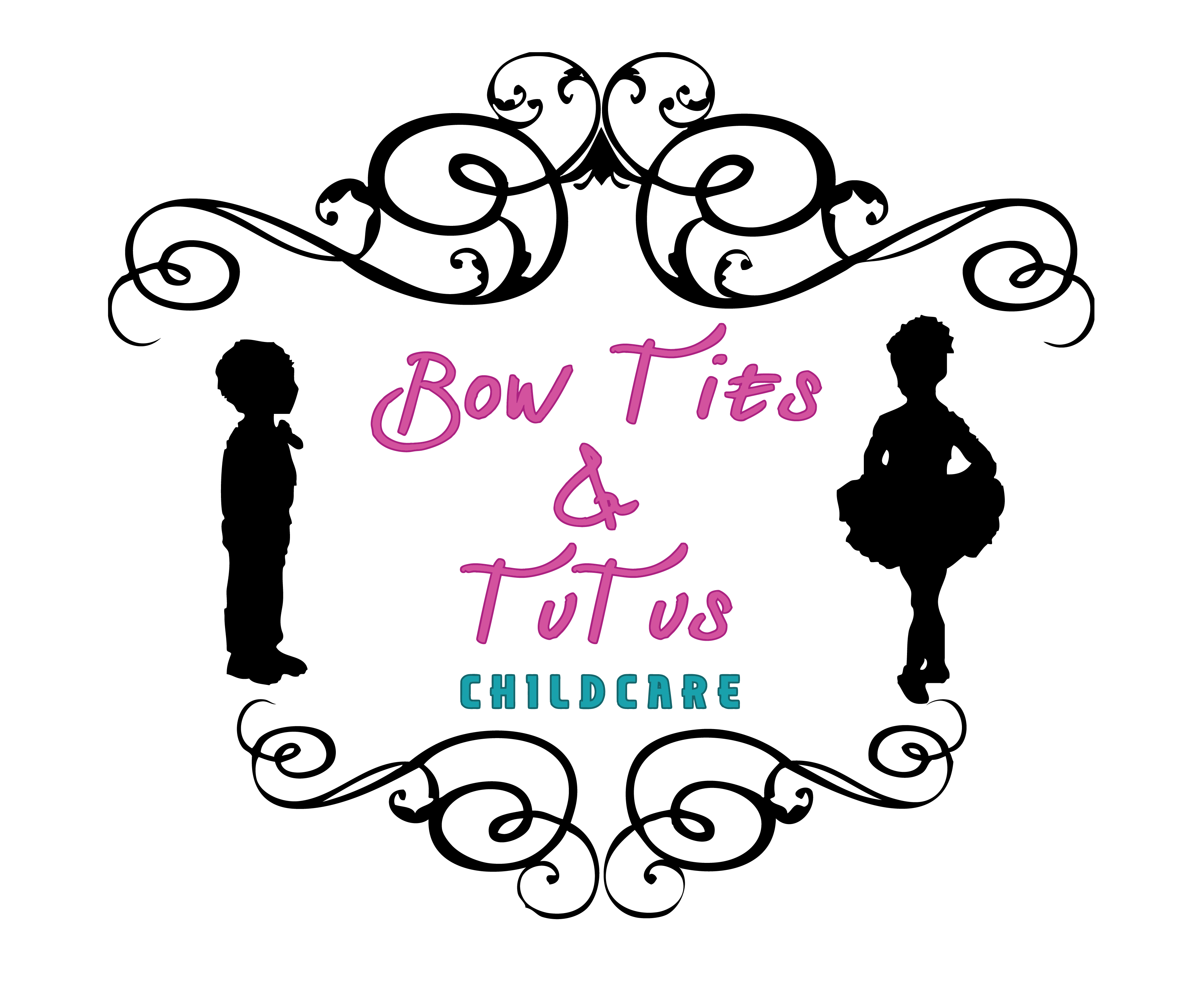 Bow Ties & Tutus Childcare Logo