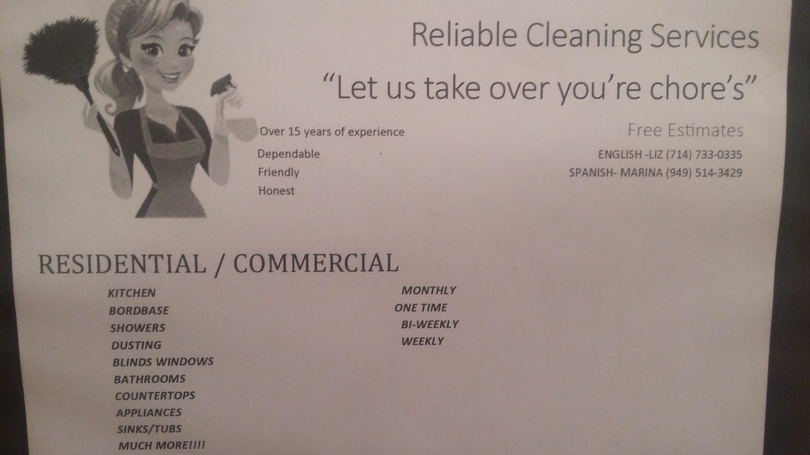 Reliable Cleaning Services's Photo