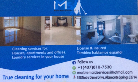 Marble maid services, LLC