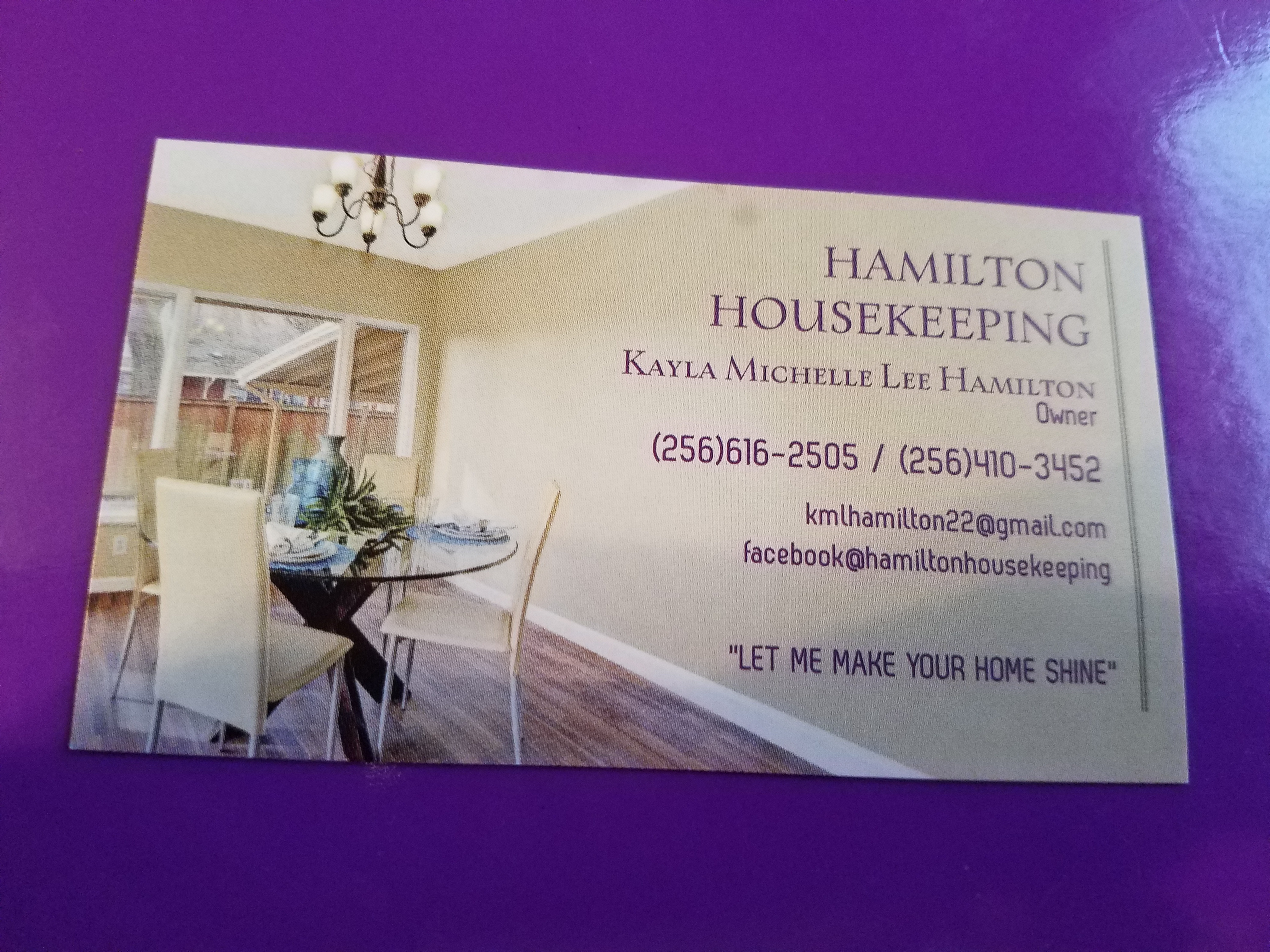 Hamilton housekeeping,LLC's Photo