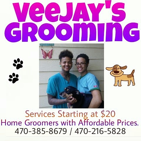 Veejays Grooming Logo