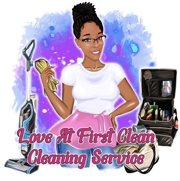 Love At First Clean Cleaning Service Logo