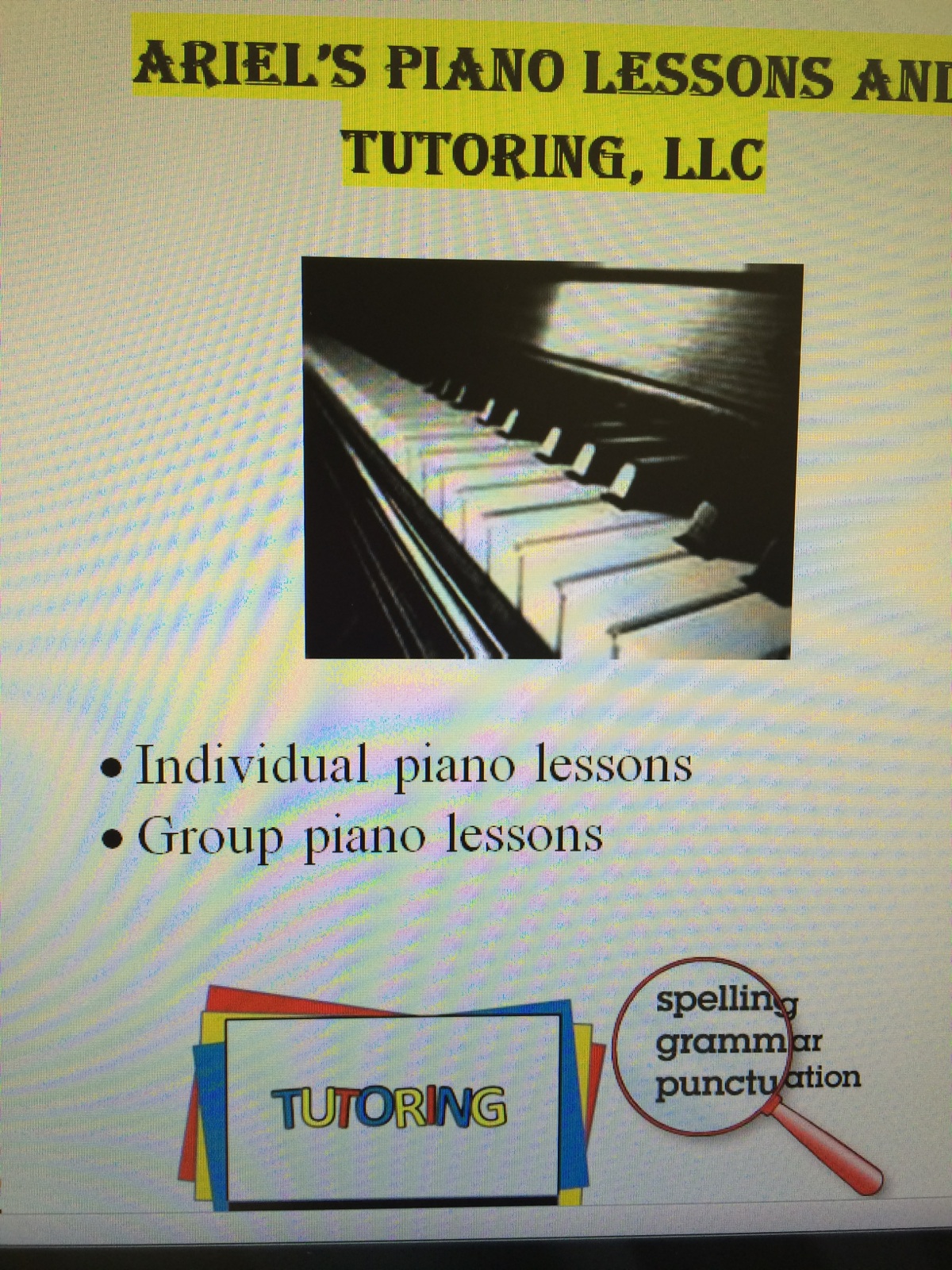 Ariel's Piano Lessons And Tutoring, Llc Logo