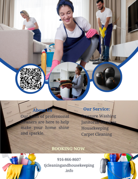 Tj's Cleaning And Housekeeping Logo