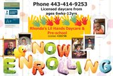 Rhonda's Lil Hands Licensed Daycare