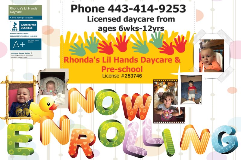 Rhonda's Lil Hands Licensed Daycare Logo
