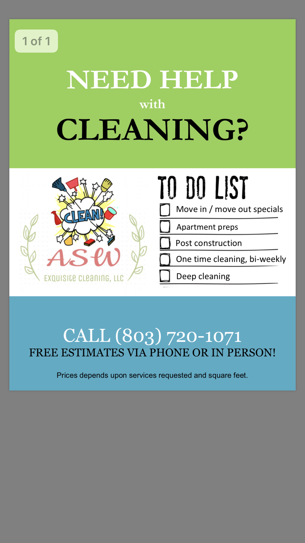 ASW Exquisite Cleaning LLC's Photo