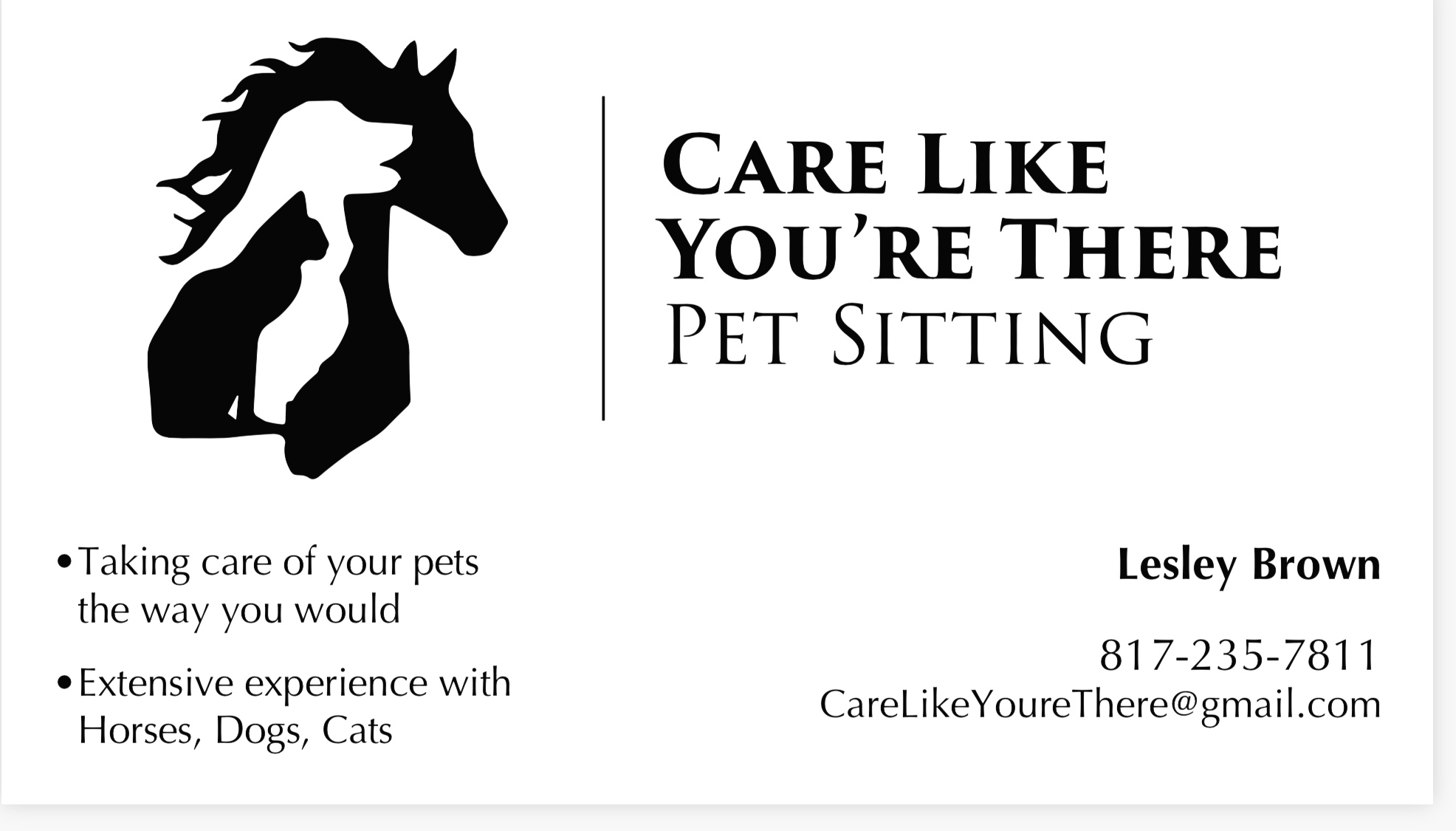 Care Like You're There Pet Sitting's Photo