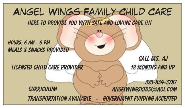 Angel Wings Family Child Care Logo