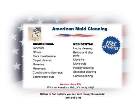 American Maid Cleaning