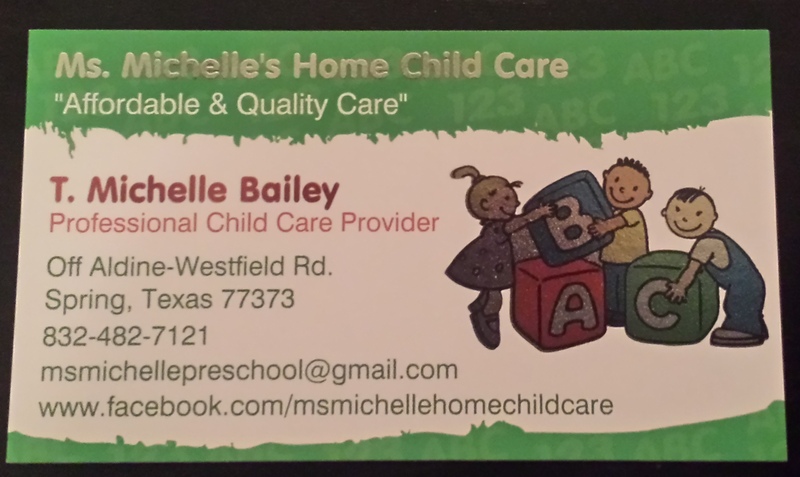 Ms. Michelle's Child Care Logo