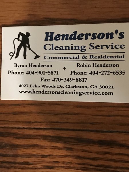Henderson Cleaning Service Logo