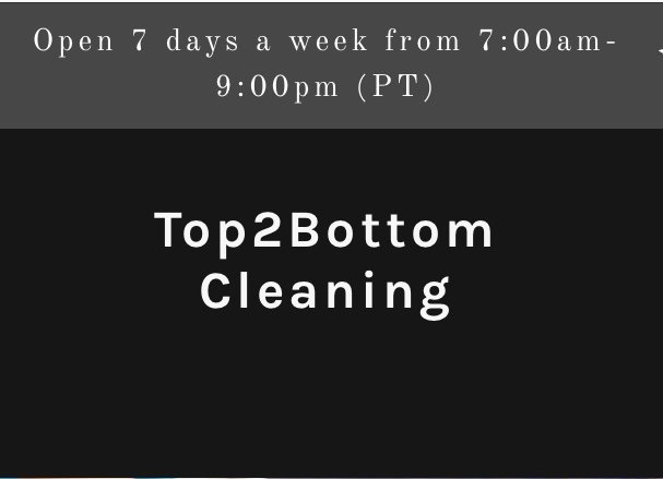 Top2bottom Cleaning Logo
