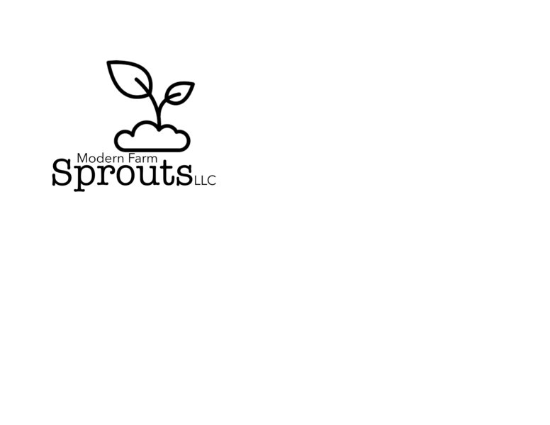 Modern Farm Sprouts Logo