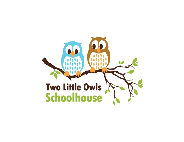 Two Little Owls Schoolhouse Logo