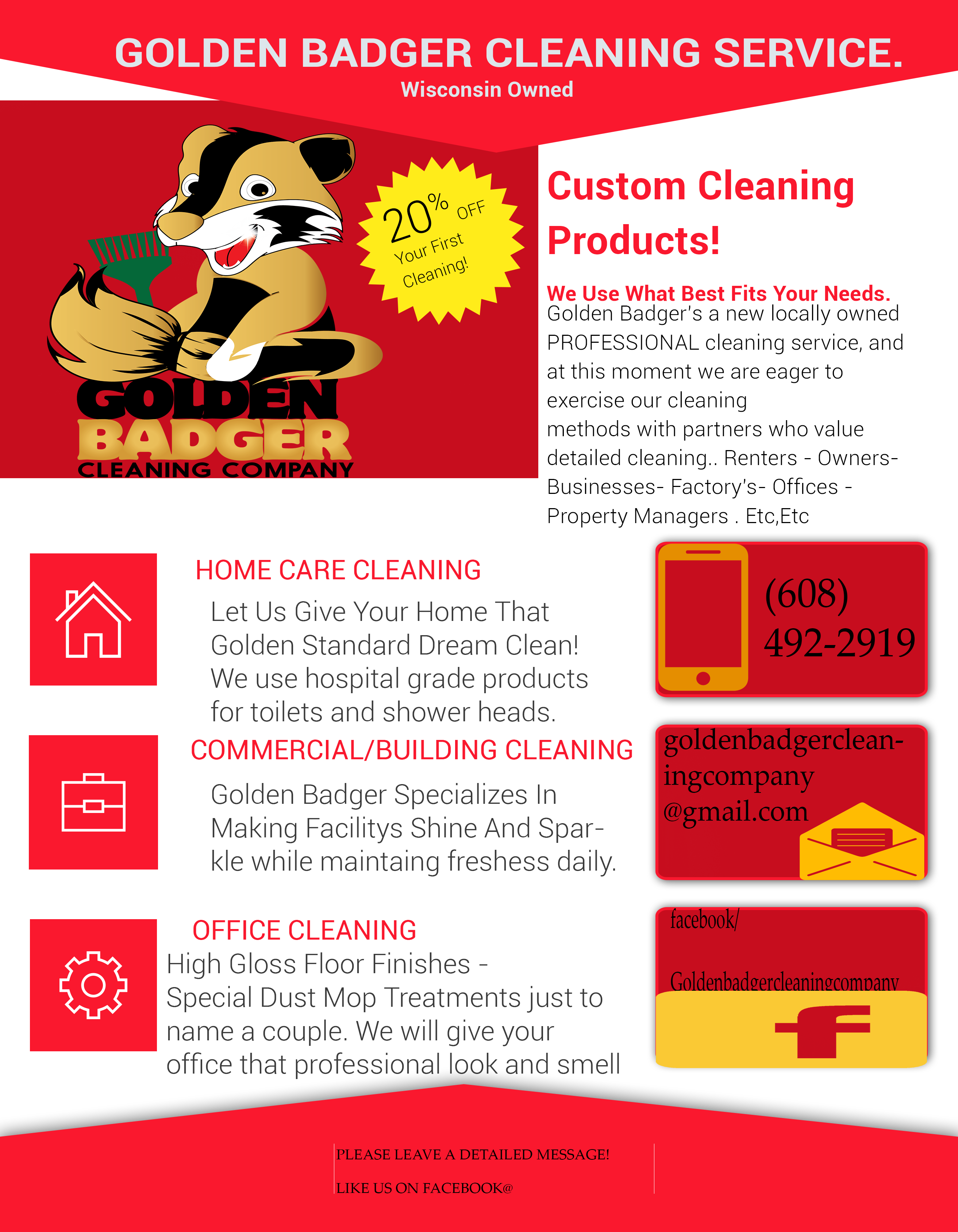 Golden Badger Cleaning Company's Photo