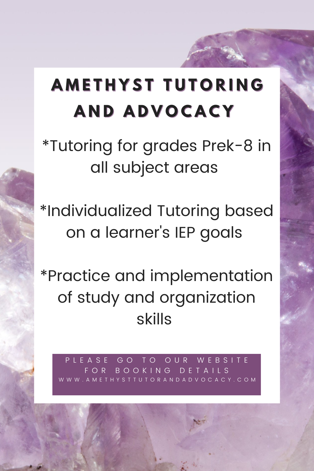 Amethyst Tutoring and Advocacy LLC's Photo