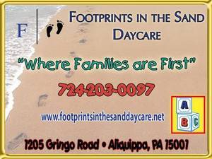 Footprints In The Sand Daycare Logo