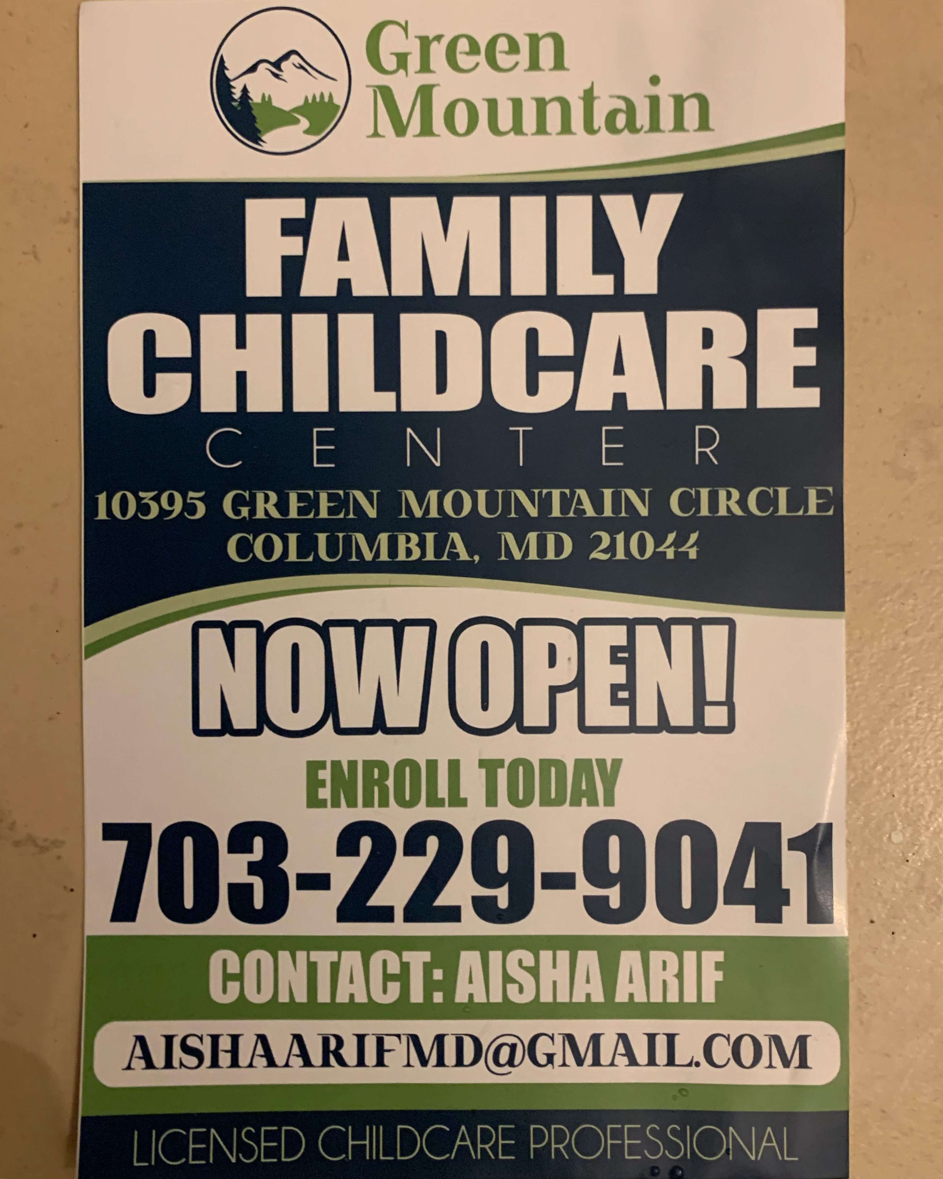 Green Mountain Family Childcare Center's Photo