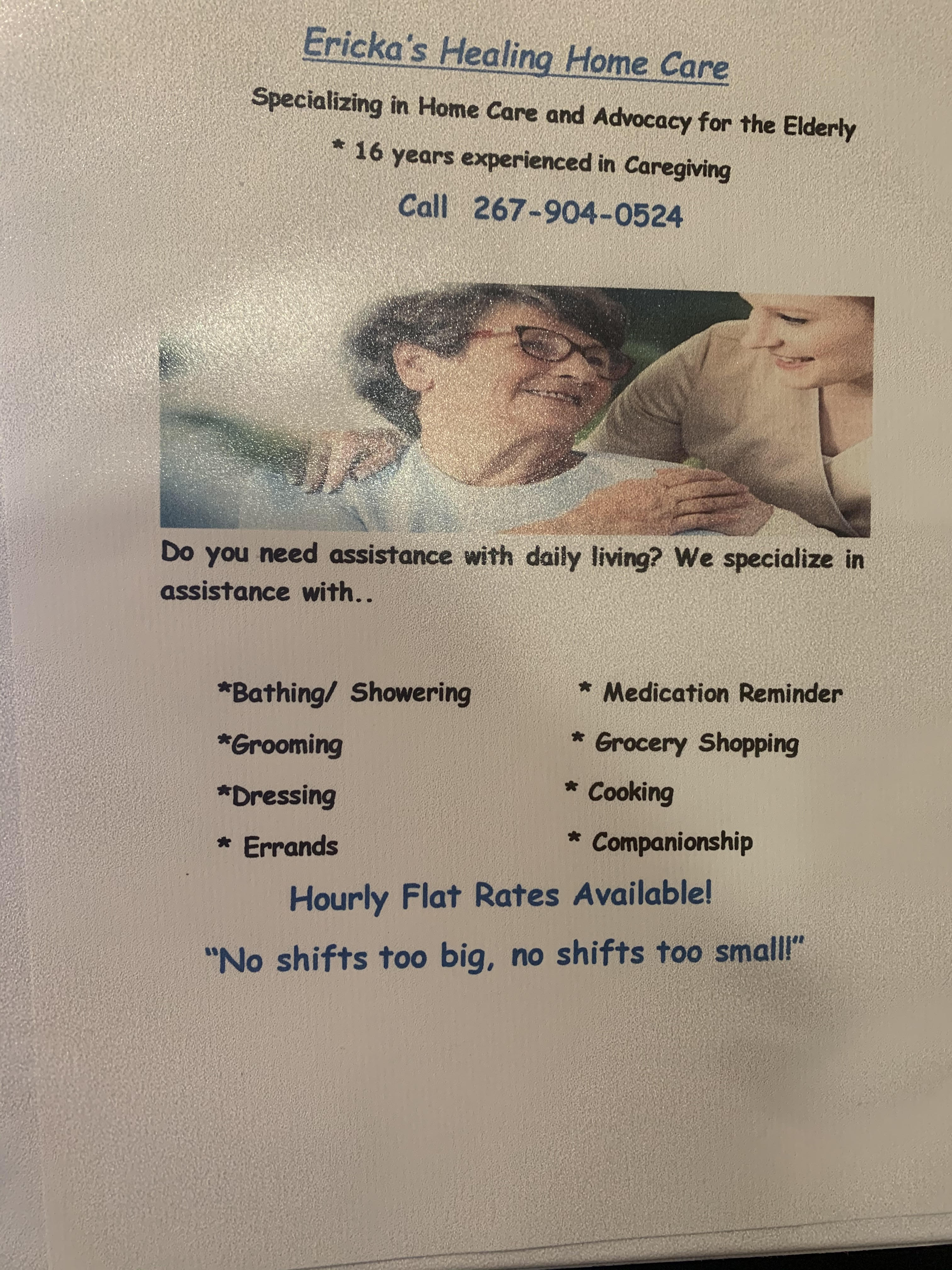 Ericka's Healing Homecare's Photo