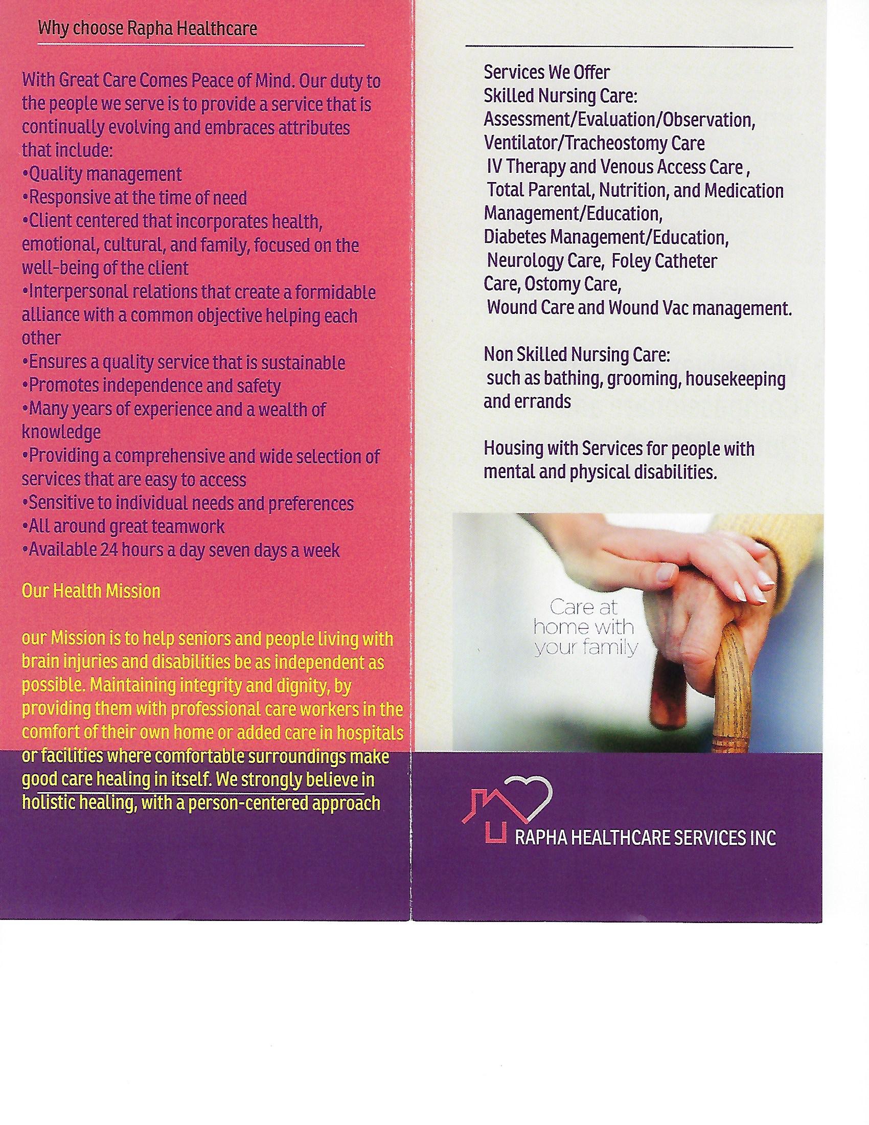 Rapha Health Care Services Inc's Photo