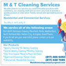 M & T Cleaning Services