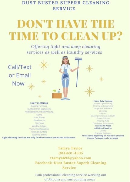 Dust Buster Superb Cleaning Service Logo