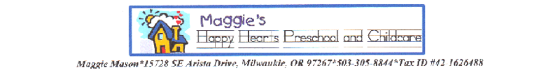 Maggie's Happy Hearts Preschool & Child Care Logo