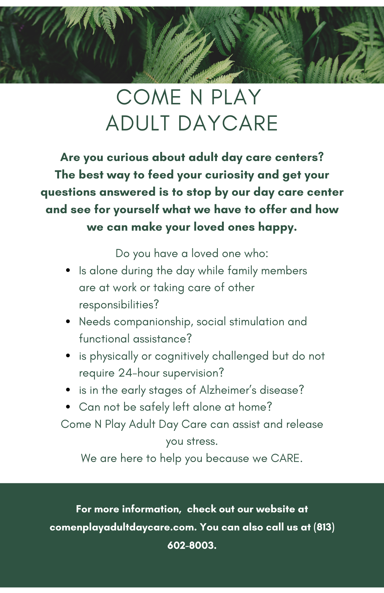 Come N Play Adult Day Care, LLC's Photo