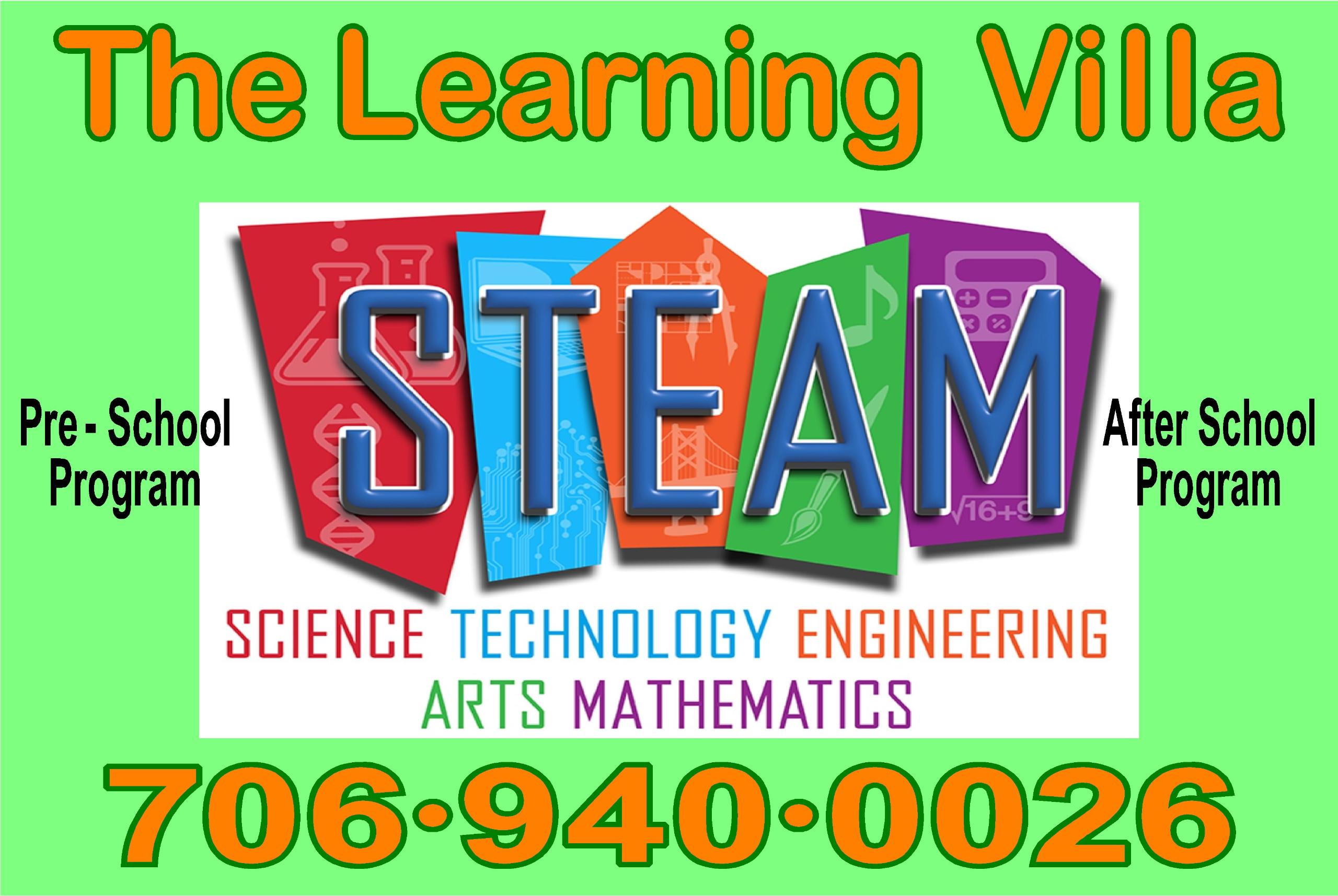 The Learning Villa S.t.e.a.m Logo