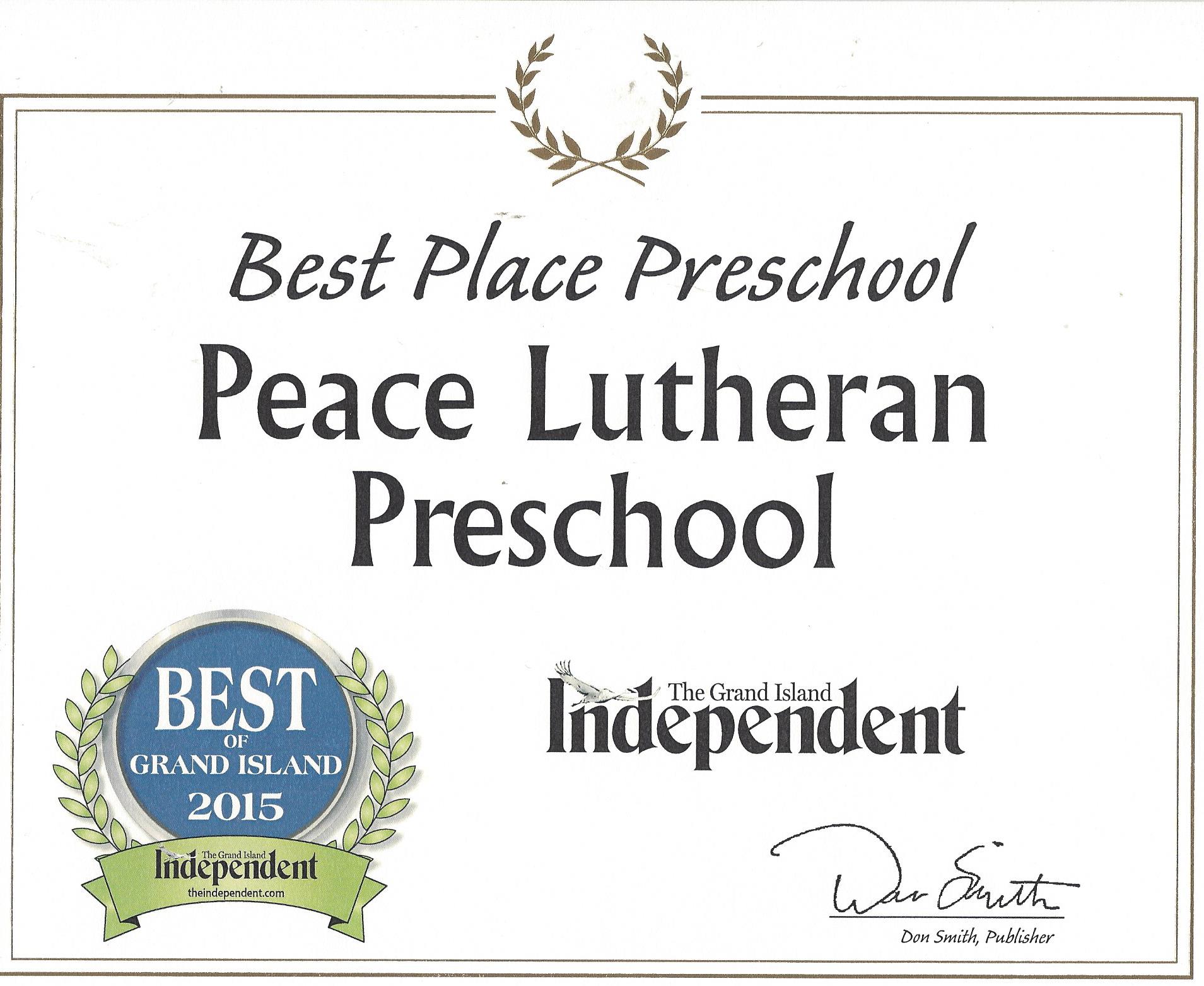 Peace Lutheran Preschool Logo